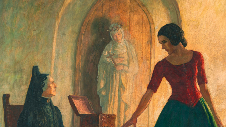 O femeie a cumparat cu 4 dolari un tablou dintr-un magazin de vechituri si a avut o presimtire. Acum a aflat ca a descoperit o comoara Imagine