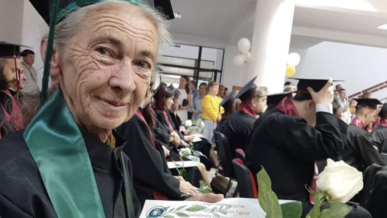 O femeie din Sfantu Gheorghe a absolvit facultatea la 73 de ani. „Am terminat liceul in 1973, atunci nu exista PowerPoint” Imagine