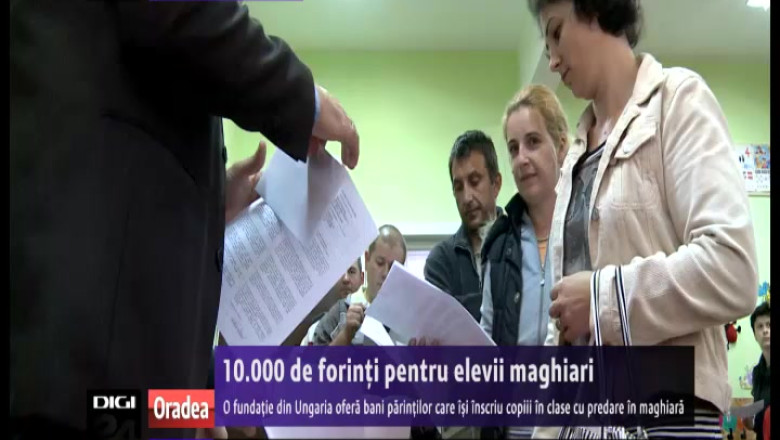 O fundatie din Ungaria ofera 10.000 de forinti parintilor care isi inscriu copiii in clase cu predare in maghiara Imagine