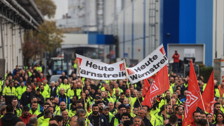 O greva masiva afecteaza peste o suta de companii din industria germana Imagine
