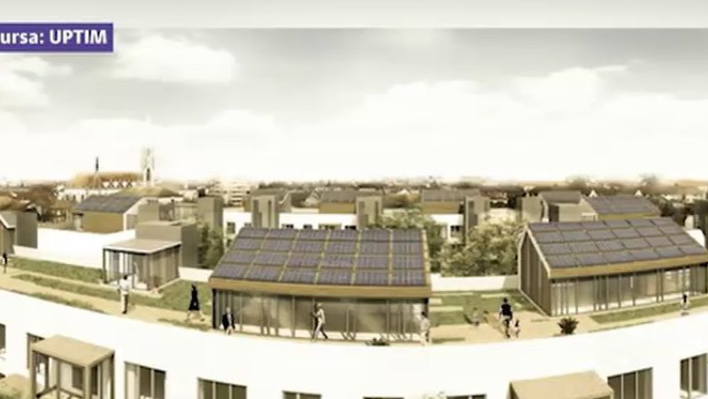 O imagine indrazneata pentru blocurile gri, din perioada comunista, ale Timisoarei Imagine