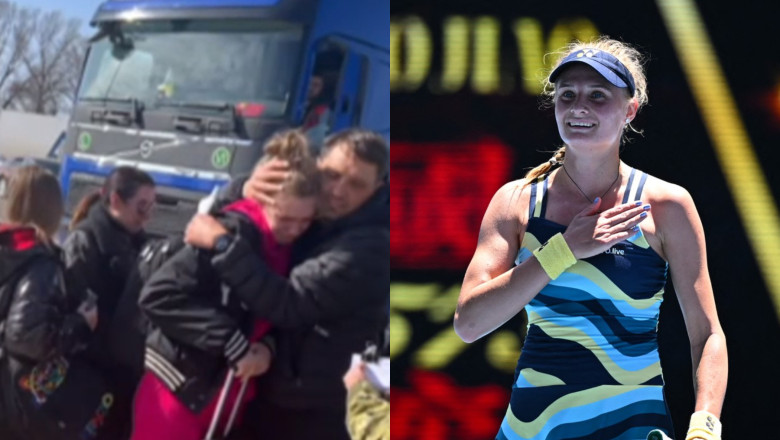 O jucatoare de tenis din Ucraina, care s-a refugiat in Romania cand a inceput razboiul, a ajuns in semifinalele Australian Open Imagine