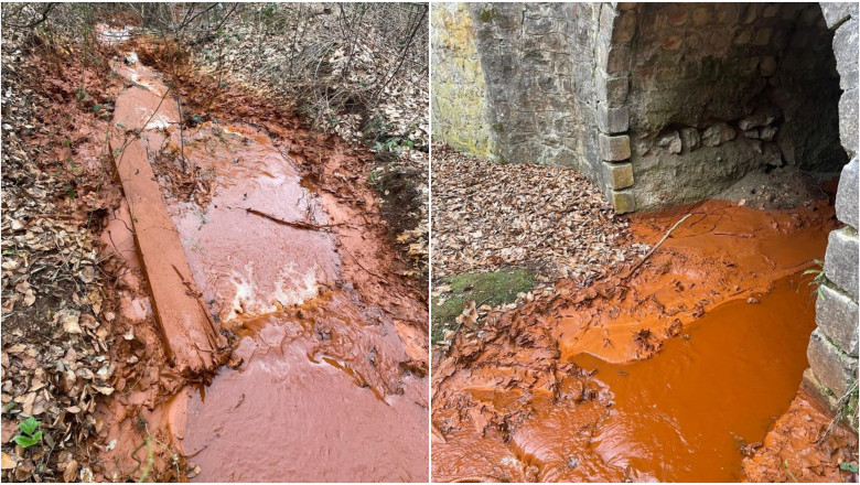 O mina din Bihor s-a prabusit dupa cutremurul de duminica. Apa din zona a devenit rosie Imagine