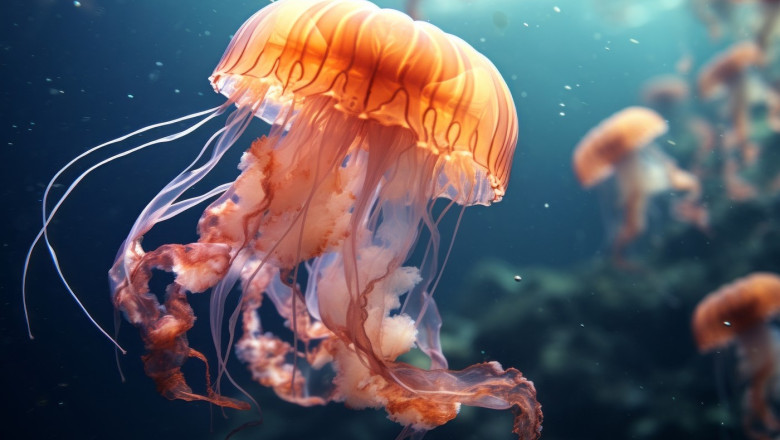 O noua invazie de meduze da peste cap productia unei centrale nucleare din Franta Imagine