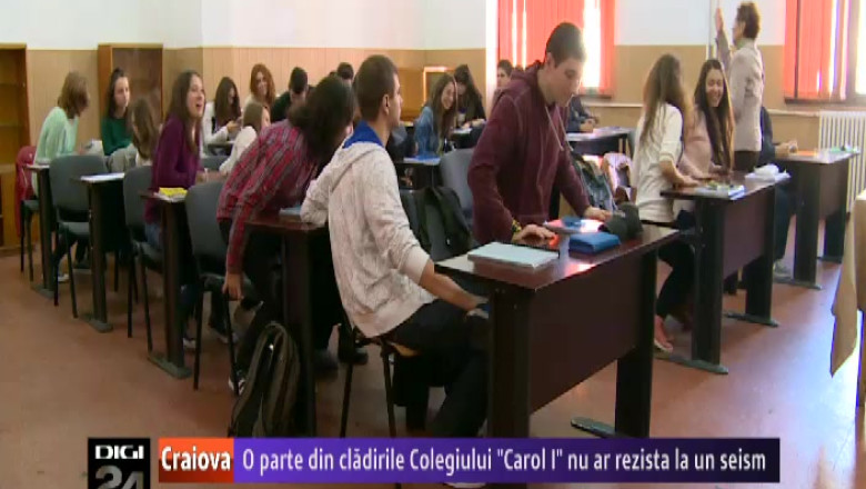 O parte din cladirile Colegiului National "Carol I" din Craiova nu ar rezista la un seism puternic Imagine