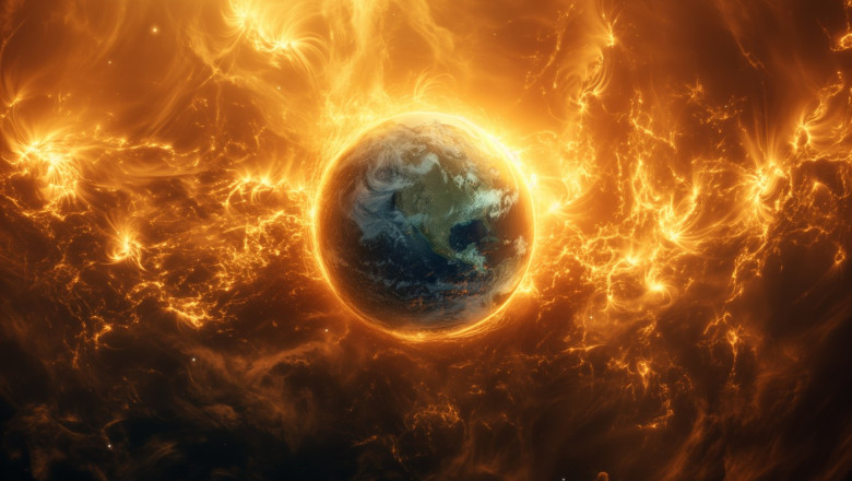 O puternica furtuna geomagnetica loveste astazi Pamantul. Ce daune poate produce Imagine