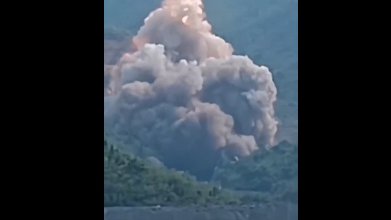 O racheta aflata in teste s-a prabusit in centrul Chinei. Autoritatile sustin ca resturile au ajuns intr-o „zona sigura” Imagine