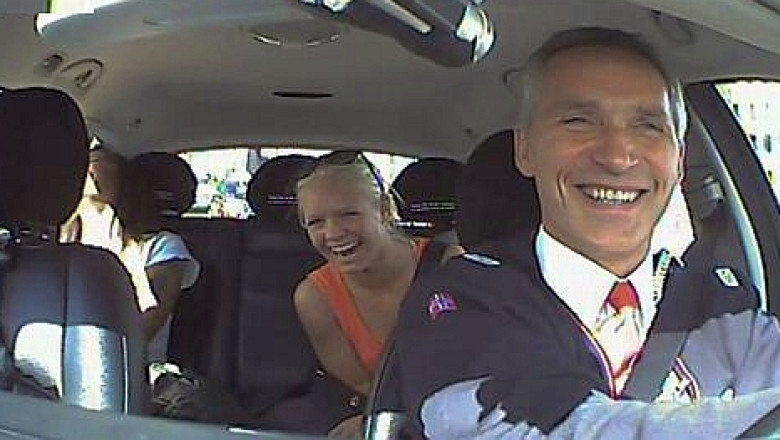 O sceneta de partid in Norvegia. Pasagerii premierului taximetrist erau, de fapt, actori platiti Imagine