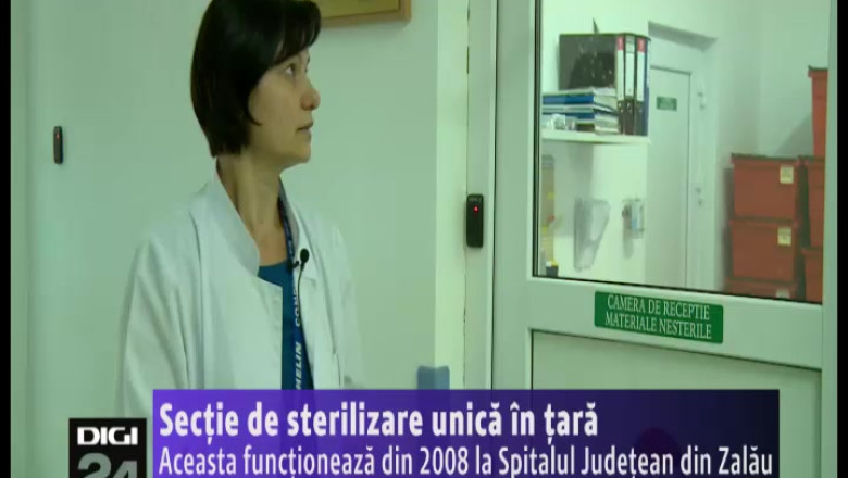 O sectie de sterilizare unica in tara functioneaza din 2008 la Spitalul Judetean din Zalau Imagine