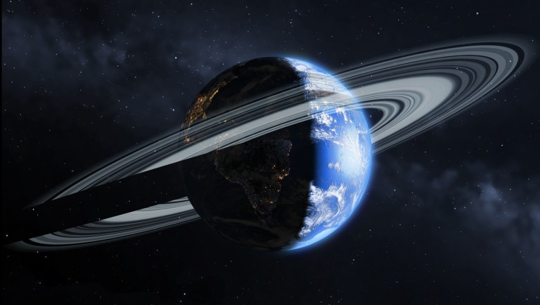 O serie de cratere misterioase arata ca Pamantul a avut un inel ca cele din jurul planetei Saturn Imagine