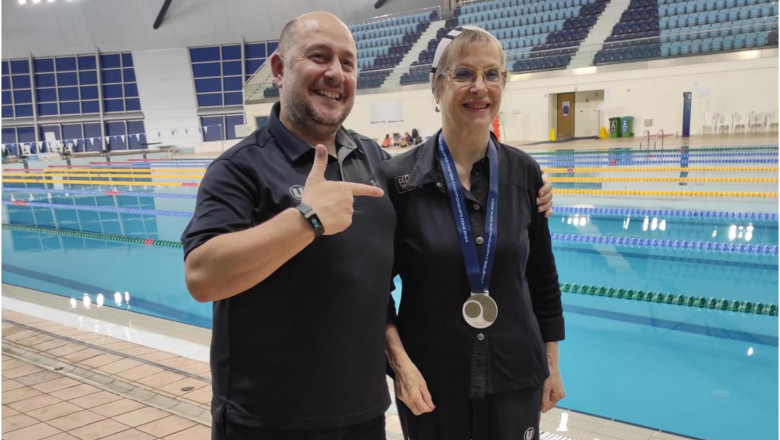 O sportiva de 81 de ani din Cluj-Napoca a castigat 4 medalii de aur la Campionatele Mondiale de Natatie de la Doha Imagine