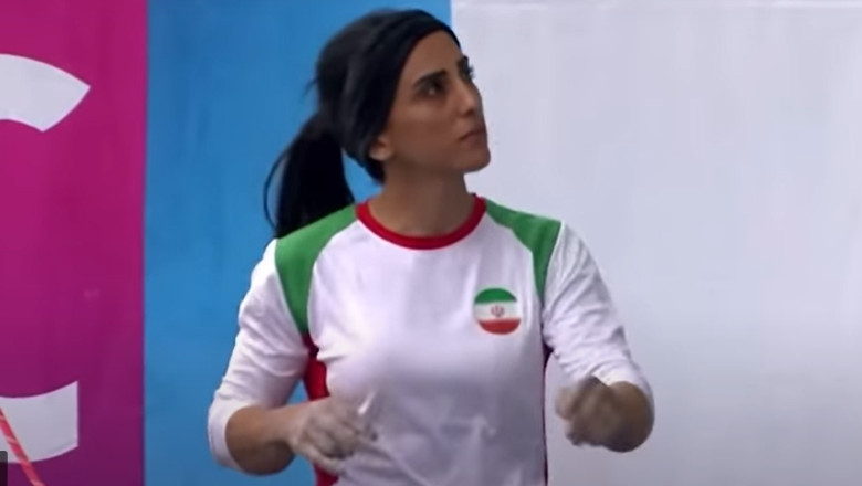 O sportiva din Iran si-a dat jos hijabul in timpul unui concurs. A doua zi a fost data disparuta Imagine