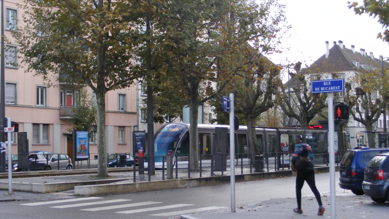 O strada cu numele capitalei Romaniei, inaugurata la Strasbourg  Imagine