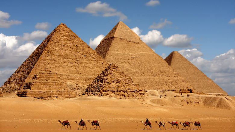 O structura misterioasa a fost descoperita in apropierea piramidelor din Giza Imagine