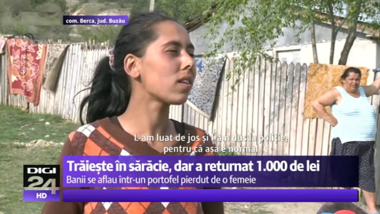 O tanara saraca returneaza 1000 de lei gasiti pe strada Imagine