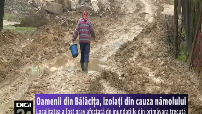 Oamenii din Balacita, izolati din cauza namolului Imagine