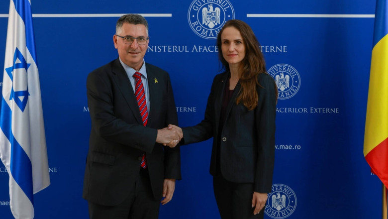 Oana Toiu, intalnire cu ministrul israelian de Externe. Sefa diplomatiei romane: „Prea multe familii au suferit enorm” Imagine