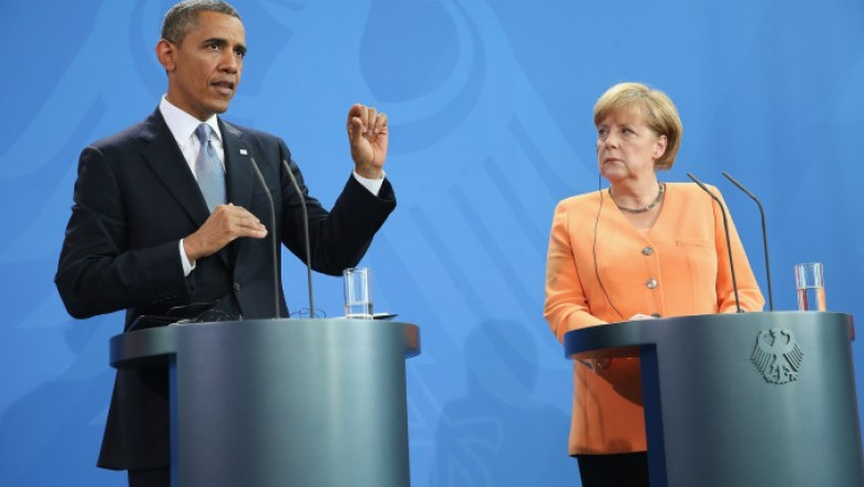 Obama si Merkel au convenit asupra unei intalniri intre oficiali pe tema spionajului american in Europa Imagine