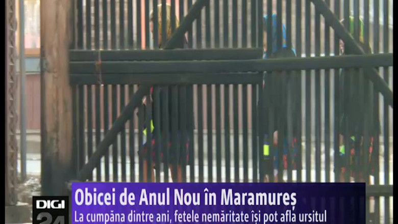 Obicei de Anul Nou in Maramures. La cumpana dintre ani, fetele nemaritate isi pot afla ursitul Imagine