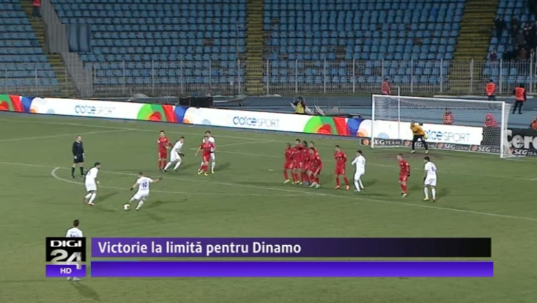Obiectiv indeplinit. Victorie la limita pentru Dinamo in meciul contra Sageata Navodari Imagine
