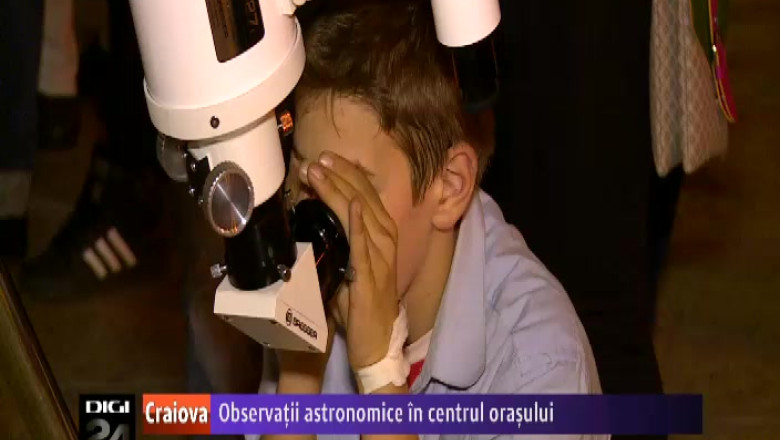 Observatii astronomice in centrul Craiovei Imagine