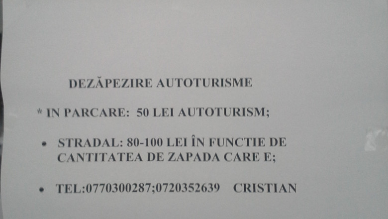 Oferta de deszapezire pentru autoturisme Imagine