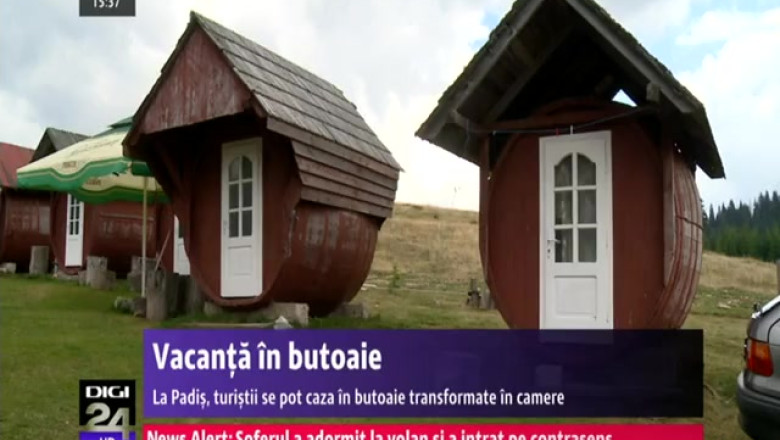 Oferta pe munte: turistii se pot caza la Padis in butoaie transformate in camere Imagine