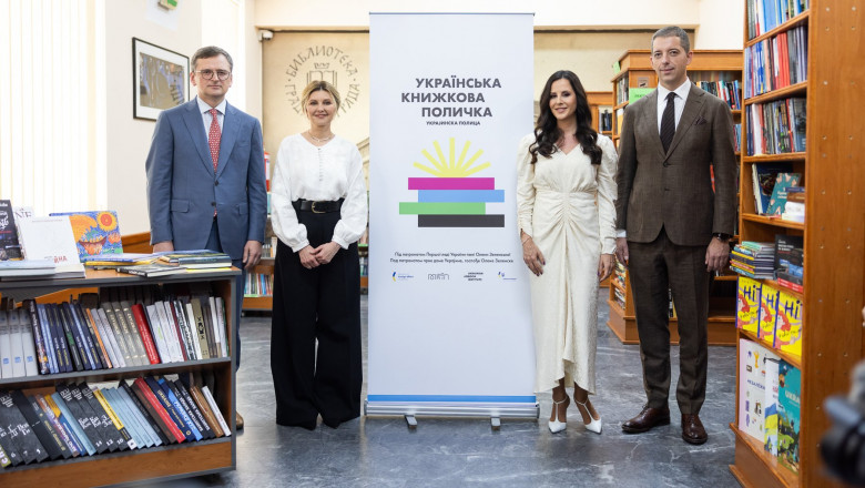 Olena Zelenska si Dmitro Kuleba, vizita oficiala in Serbia la invitatia Tamarei Vucic Imagine
