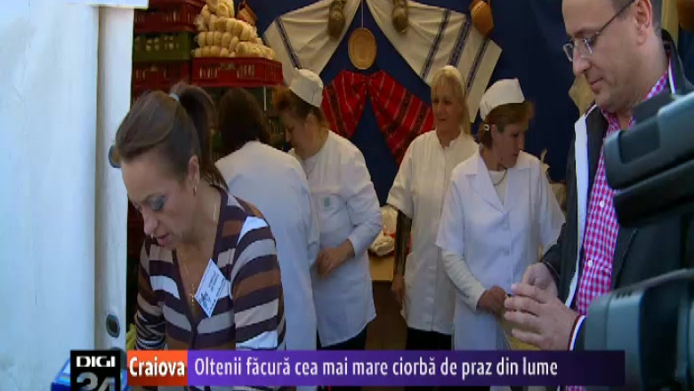 Oltenii facura cea mai mare ciorba de praz din lume Imagine