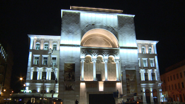 Opera din Timisoara, iluminata arhitectural Imagine