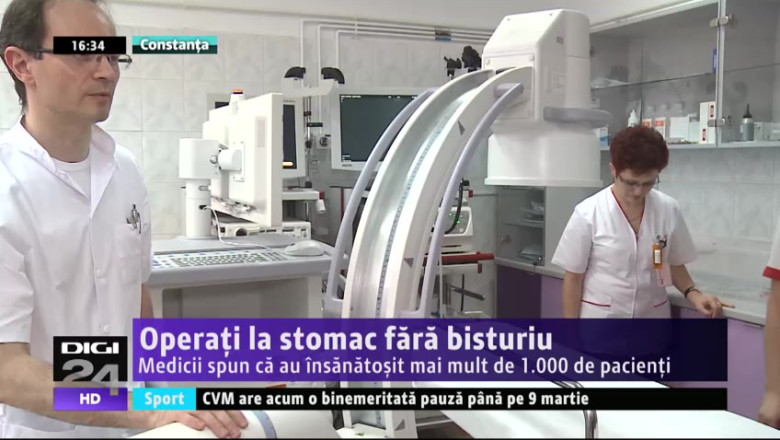 Operati la stomac fara bisturiu. Medicii spun ca au insanatosit mai mult de 1.000 de pacienti Imagine