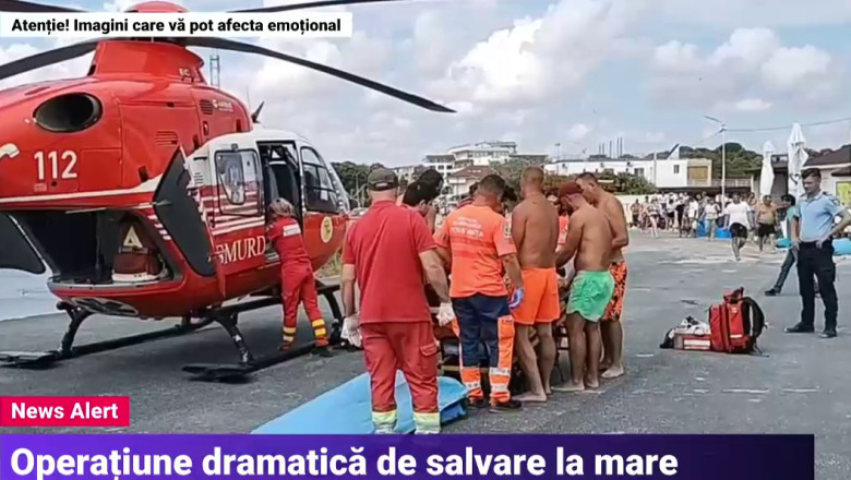 Operatiune de salvare pe litoral: Un turist din R. Moldova, la un pas sa se inece, in Mangalia. Medicii au reusit sa-l resusciteze Imagine