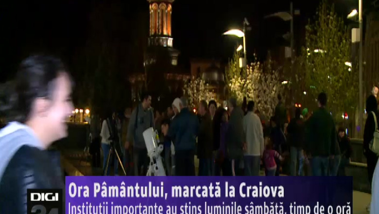 Ora Pamantului, marcata la Craiova. Institutii importante au stins luminile timp de o ora Imagine