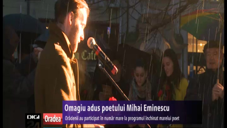 ORADEA. Flash-mob in memoria lui Eminescu Imagine