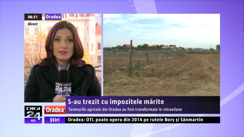 ORADEA. Impozite marite de 40 de ori, dupa schimbarea incadrarii terenurilor, din agricole in intravilane Imagine