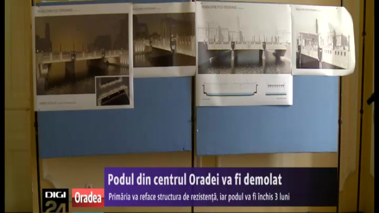ORADEA. Podul Ferdinand, daramat si reconstruit la loc. Vezi cum va arata noul pod! (FOTO) Imagine