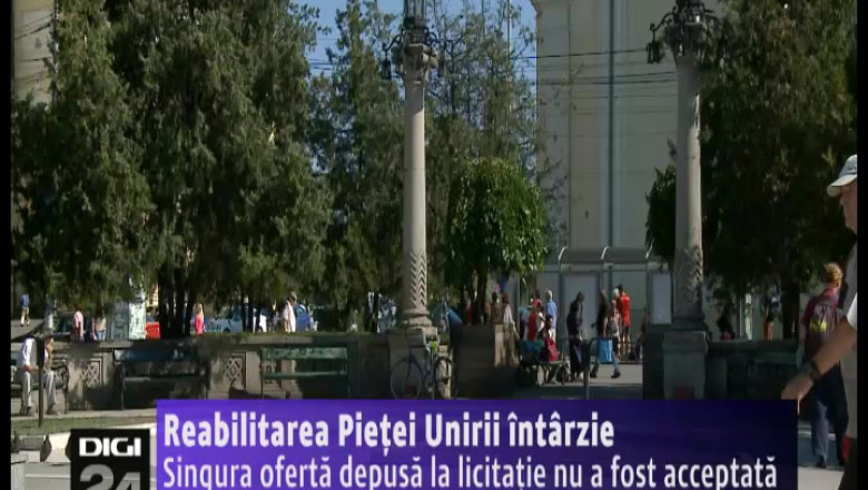 ORADEA. Reabilitarea Pietei Unirii, amanata. Singura oferta depusa la licitatie nu a fost acceptata Imagine