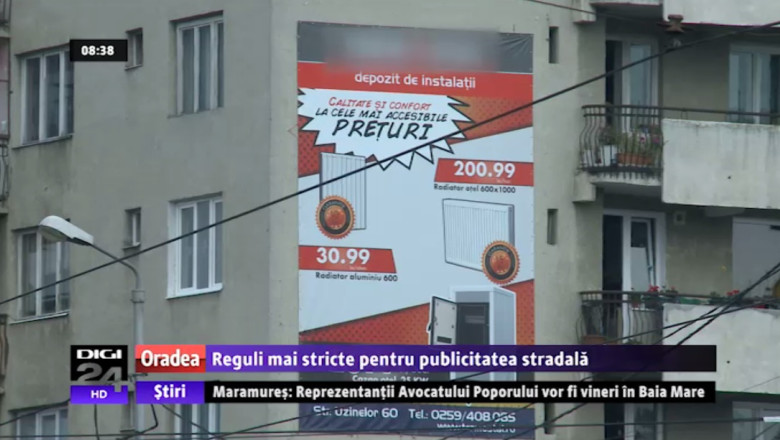 ORADEA. Reguli mai stricte pentru publicitatea stradala Imagine