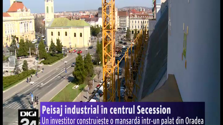 ORADEA. Un investitor construieste o mansarda intr-un palat in stil secession din centrul orasului Imagine