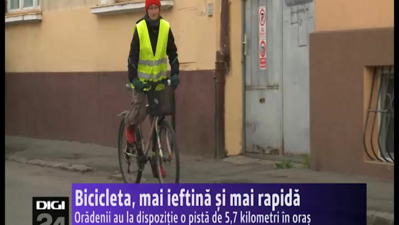 Oradenii au la dispozitie o pista de biciclete de 5,7 kilometri prin oras Imagine