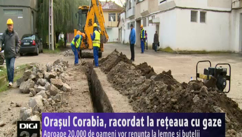 Orasul Corabia, racordat la reteaua cu gaze. Aproape 20.000 de oameni vor renunta la lemne si butelii Imagine