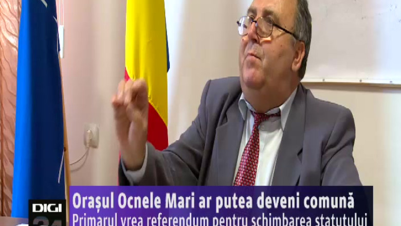 Orasul Ocnele Mari ar putea deveni comuna. Primarul vrea referendum pentru schimbarea statutului Imagine