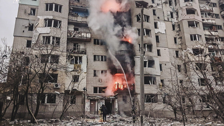 Orasul ucrainean Kupiansk a fost distrus in proportie de 95%. „Situatia este critica, nu putem evacua, nu putem primi ajutoare” Imagine
