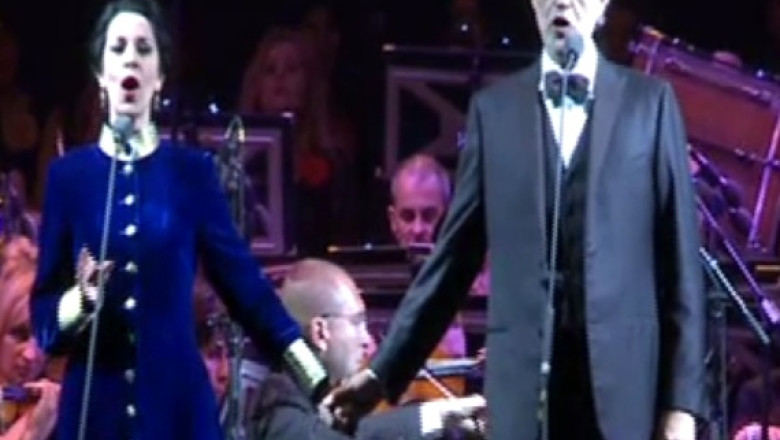 Organizare sub asteptari la concertul lui Bocelli. Multi spectatori au plecat inainte de final Imagine