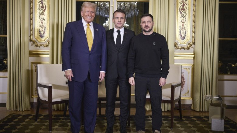 Orice intelegere cu Rusia trebuie sa fie „justa”, a spus Zelenski la intalnirea cu Trump de la Paris Imagine