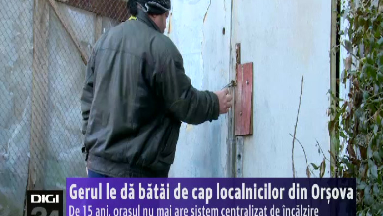 Orsova nu mai are sistem centralizat de incalzire. Gerul le da batai de cap localnicilor Imagine