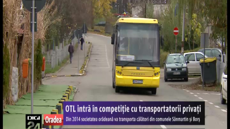 OTL intra in competitie cu transportatorii privati. Din 2014 societatea oradeana va asigura legatura cu Sanmartin si Bors Imagine
