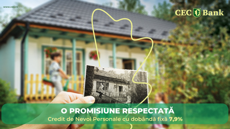 (P) CEC Bank ofera credite de nevoi personale cu dobanda fixa de 7,90% Imagine