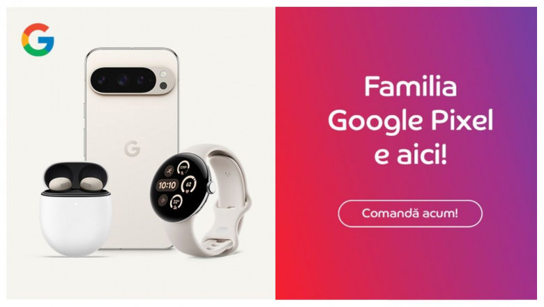 (P) Google Pixel 9 este disponibil acum la eMAG, cu un bonus de 1.000 de lei prin Easy BuyBack Imagine