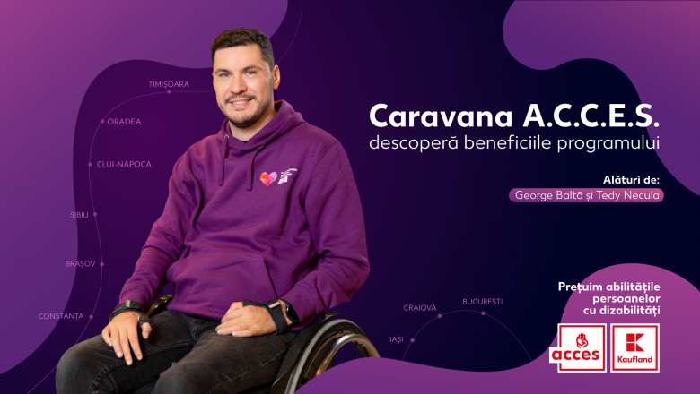 (P) Kaufland Romania a lansat Caravana A.C.C.E.S., alaturi de George Balta si Tedy Necula Imagine